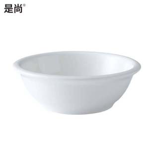 是尚 陶瓷白色汤碗 9英寸 一个