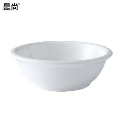 是尚 陶瓷白色汤碗 9英寸 一个