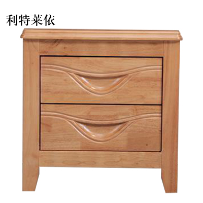利特莱依床头柜简约现代卧室床边储物柜升级款榉木色50*41*50cm