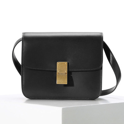 预定-CELINETEENCLASSIC小牛皮手袋19252黑色