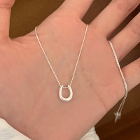 纯银马蹄扣项链女款2025新款颈链日常百搭配裙子高级感配饰送女朋友老婆情人节七夕生日礼物