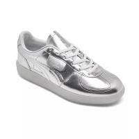 彪马(Puma)Puma女款PalermoChrome运动跑鞋复古金属皮革Y2K潮流透