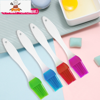 一体式硅胶食品刷可高温烧烤刷烘焙油刷煎饼刷子厨房烙饼刷 敬平 分体油刷*4(小号)/颜色随机