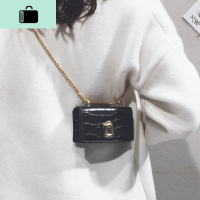 港风复古小方包春夏迷你小包包女2020新款潮斜挎包网红小黑包简约NEW LAKE女斜挎包