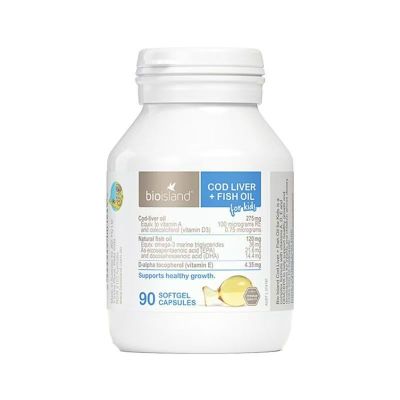 bio island 儿童鳕鱼油 90粒