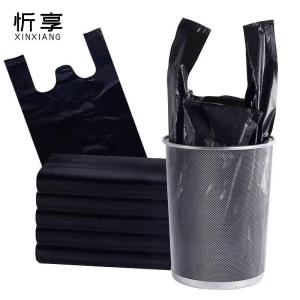 忻享 加厚黑色背心式塑料垃圾袋40*64cm 100个/包