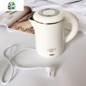 封后聚福源酒店宾馆客房专用电热水壶迷你小型烧水壶杯0.6L升1 双层800W白0.6L304钢+粉色保温杯中号300ML