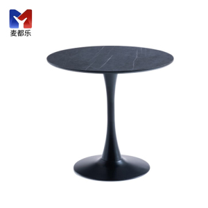 麦都乐 洽谈桌仿岩板小圆桌茶几桌休闲桌 MDL020 张