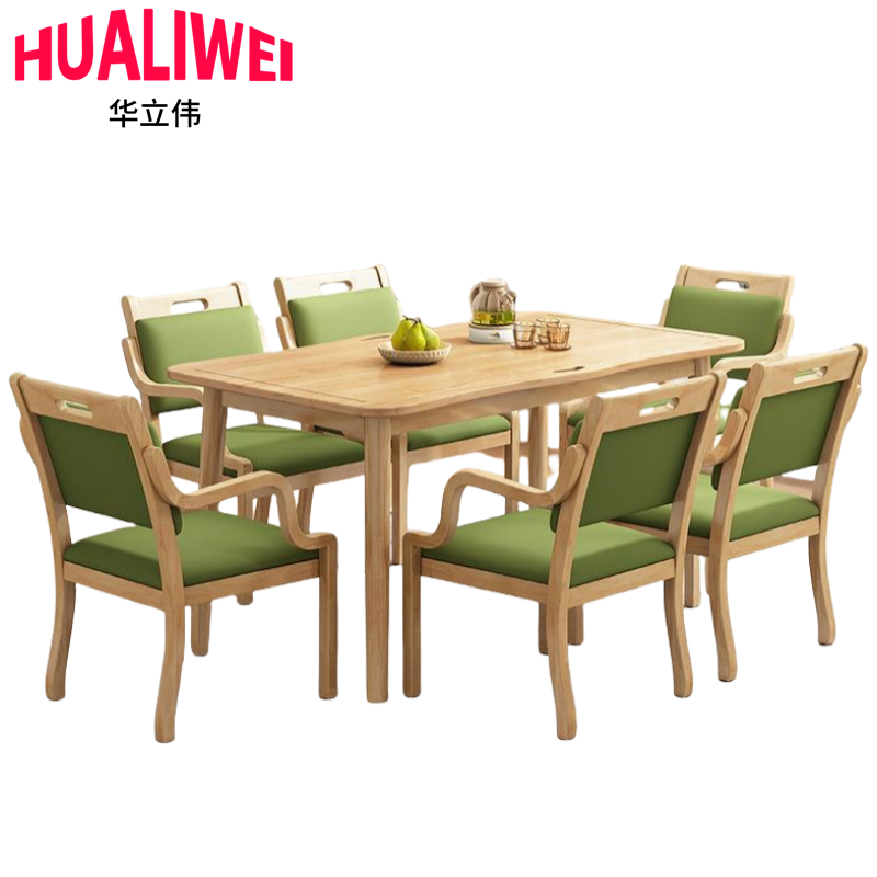 华立伟餐桌餐桌椅一桌六椅套
