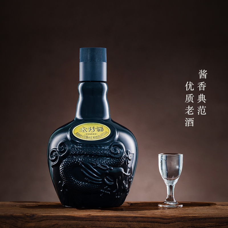 珍酒老珍酒 53度酱香型白酒500ml单瓶装 纯粮食贵州大曲坤沙酒