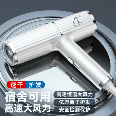 小鸭牌电吹风学生宿舍蓝光离子护发吹风机小功率护肤速干