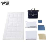 伊伊爱 YJD25355 员工宿舍全棉觉忆系列高密经典字母六件套 宾利蓝/150*200cm