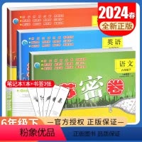 [正版]2024春江苏密卷六年级下册 人教版语文苏教版数学译林版英语江苏 6年级下试卷 同步小学课时单元期中期末测试卷