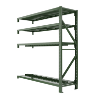 湘渭消防铁锹镐农具摆放架安保装备器材存放架绿色货架盾牌架重型-副架