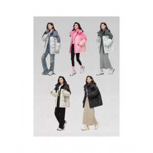 年冬季新款羽绒棉服短款时尚韩版加厚小众拼色连帽外套棉衣潮