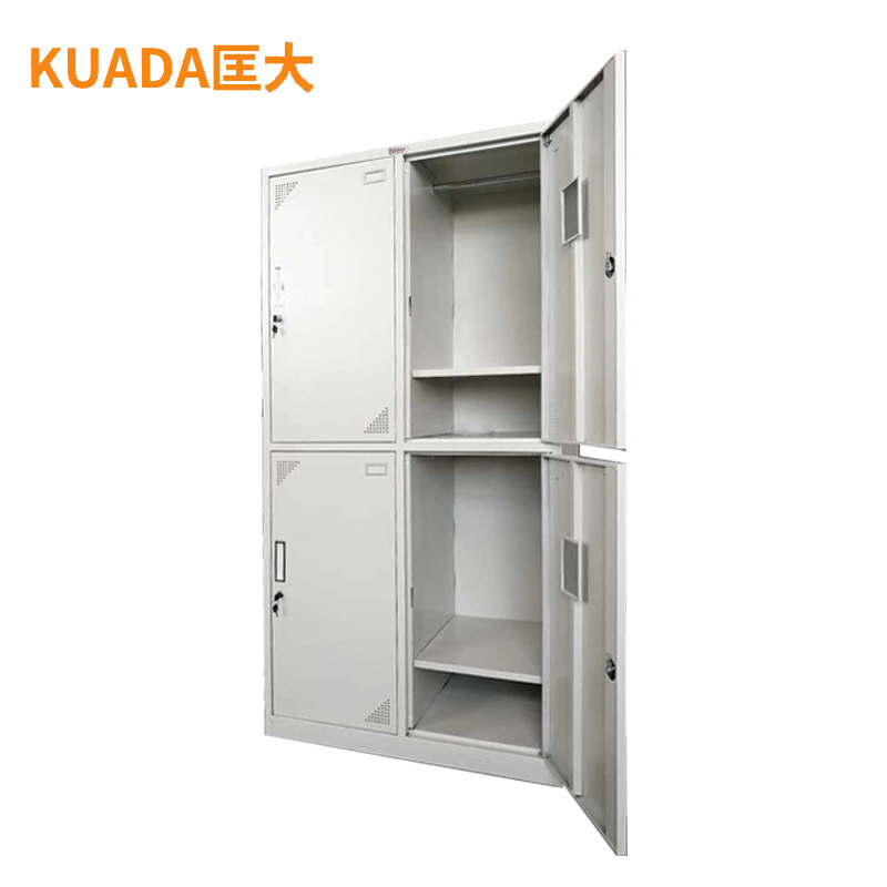匡大储物柜钢制四门更衣柜铁皮储物柜换衣柜存包柜带锁碗柜鞋柜四门更衣柜 KDT355