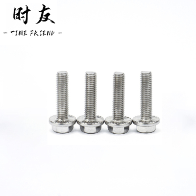 时友 TIME FRIEND 不锈钢法兰六角螺栓 6*30 个