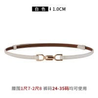 啄木鸟细皮带女士2025新款真皮时尚装饰腰带配连衣裙子牛皮收腰链