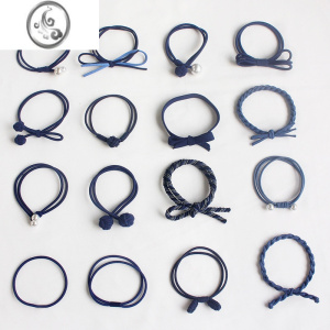 JiMi韩国黑色头绳简约发圈2022新款皮筋女扎头发皮套发绳成人套装头饰