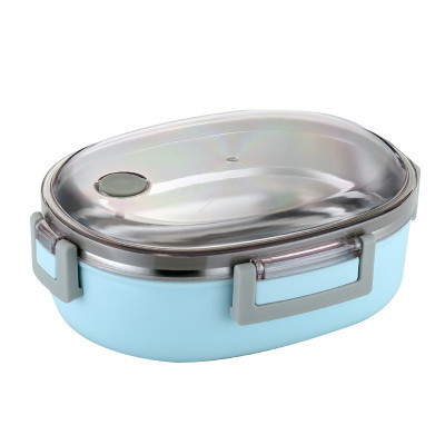 家柏饰(CORATED)保温饭盒学生1人密封便携小学生便当盒茶具防烫金属易清洗轻食餐盒