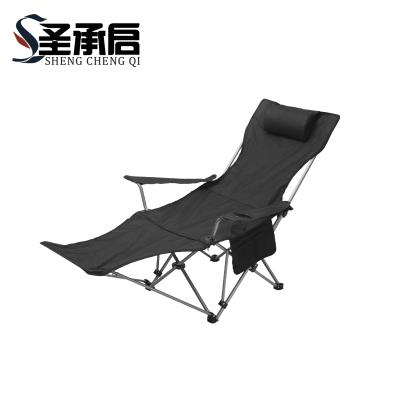 圣承启 露营椅 黑色+脚托 把