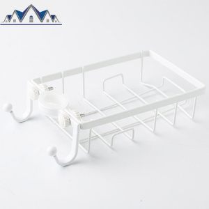 不锈钢厨房水龙头置物架免打孔夹式水沥水抹布收纳挂篮水池 三维工匠