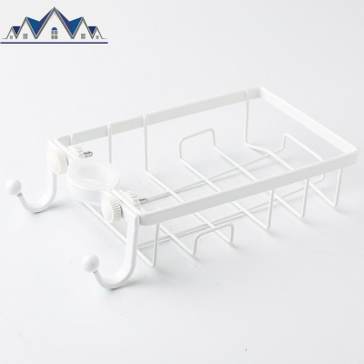 不锈钢厨房水龙头置物架免打孔夹式水沥水抹布收纳挂篮水池 三维工匠