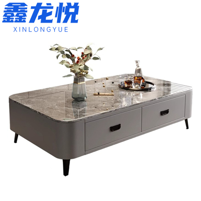 鑫龙悦岩板茶几1.3米张