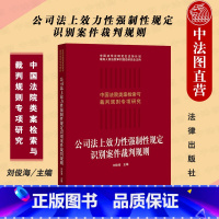 [正版]中法图 2021新 公司法上效力性强制性规定识别案件裁判规则 公司法案件审判类案检索报告裁判思路裁判规则司法