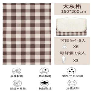 铁迅 露营便携野餐垫ZY4 张
