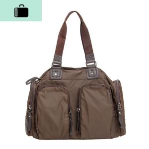 韩版女用短途旅行尼龙防水大包多口袋休闲大容量单肩斜挎包NEW LAKE女斜挎包