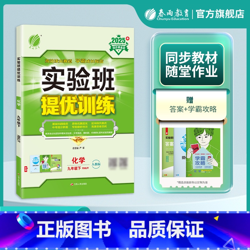 化学 九年级下 [正版]2025年春 初中实验班提优训练九年级化学下册人教版9年级下册RJ版课时单元专题训练期中期末真题