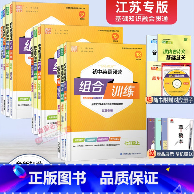 英语基础知识组合训练 九年级下 [正版]2024版初中英语语文阅读组合训练七八九789年级上下册中考江苏完形填空阅读