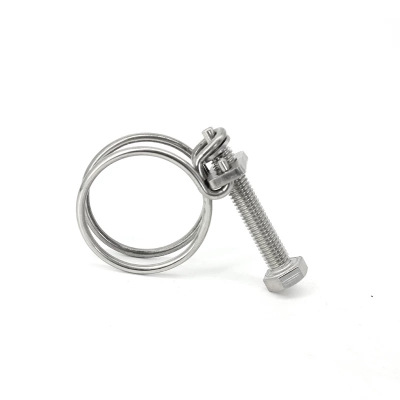 中锦科技 强力老虎夹 喉箍双钢丝水管卡箍内径160-167mm [6寸]个