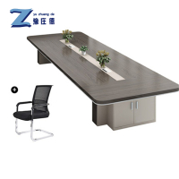 豫庄德办公会议桌3.5m+12椅套