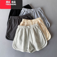 YIBUSHENG美式辣妹a字高腰黑色工装裤阔腿裤休闲运动短裤女季小个子宽松