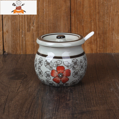 敬平日式陶瓷油泼辣子罐调味罐陶瓷商用猪油罐热油辣椒罐辣椒油罐家用