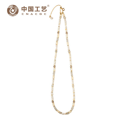 [冬绮霜华]中国工艺原创时光四季彩宝项链天然宝石串珠项链 冬绮霜华