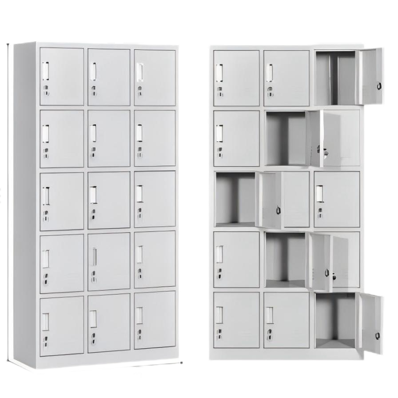华豫汇阳-十五门更衣柜储物柜鞋柜(冷轧钢)1800*350*900