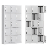 华豫汇阳-十五门更衣柜储物柜鞋柜(冷轧钢)1800*350*900