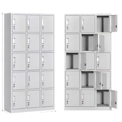 华豫汇阳-十五门更衣柜储物柜鞋柜(冷轧钢)1800*350*900
