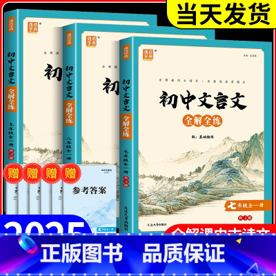 九年级 九年级/初中三年级 [正版]通城学典 初中文言文全解全练 七年级八年级九年级全一册 人教版中考语文古诗文文言文课