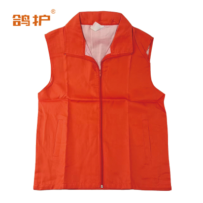 鸽护 可定制翻领短袖 公益马甲款-复合单层-橙色 件