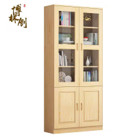 博林创 松木书柜 0.8米二门 /个