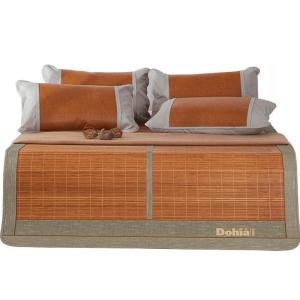 家柏饰(CORATED)单双人凉席竹席冰丝席1.2m1.5m1.8m玉润亲肤竹藤双面席 玉润亲肤竹藤双面凉席 0.9m床