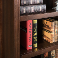 森美人美式实木书架书柜简约现代组合简易收纳欧式书橱客厅储物柜展示柜