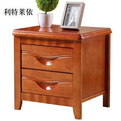 利特莱依床头柜简约现代卧室床边储物柜升级款海棠色50*41*50cm