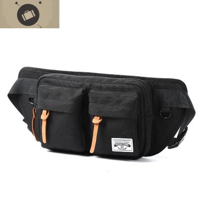 日系嘻哈胸包ins潮男斜挎包潮流休闲工装邮差小背包单肩包腰包男艾狄伊娃斜挎包男黑色