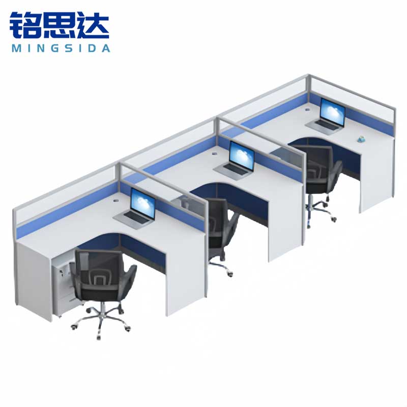 铭思达屏风卡座出字型四人位含柜椅套