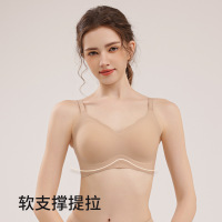 春夏新款软支撑提拉痕内衣女小胸聚拢无钢圈文胸裸感隐形肤胸罩_188